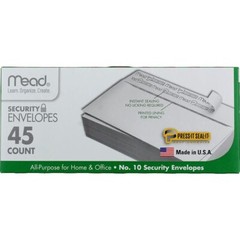 Press-it Seal-it No.10 Security Envelopes 4.125 x 9.5-Inches White 45 Count P…