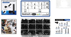 381-Piece Stainless Steel Machine Screws Nuts Bolts Assortment Kit #6 #8 #10 …