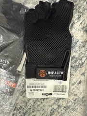 3 Pair Impacto Anti-Vibration Gloves Anti Impact Half Finger S And M