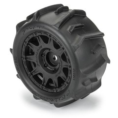 Pro-Line Racing Dumont F/R Tires Mounted 12Mm Hex Black Raid 4 For Arrma