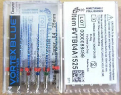 Dentsply Tulsa Dental Vortex Blue Taper rotary files 21mm or 25mm .04 5pks