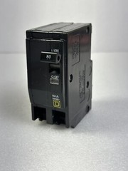 Square D QO280 Circuit Breaker 80 Amp 240 Volt 2P Black Plug In 10K