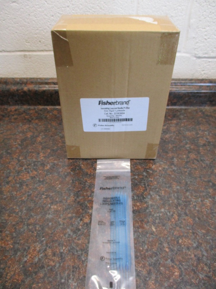 CASE OF 960 Fisher Brand 22-363-604, Inoculating Loops/Needles 96 PACKS OF 10