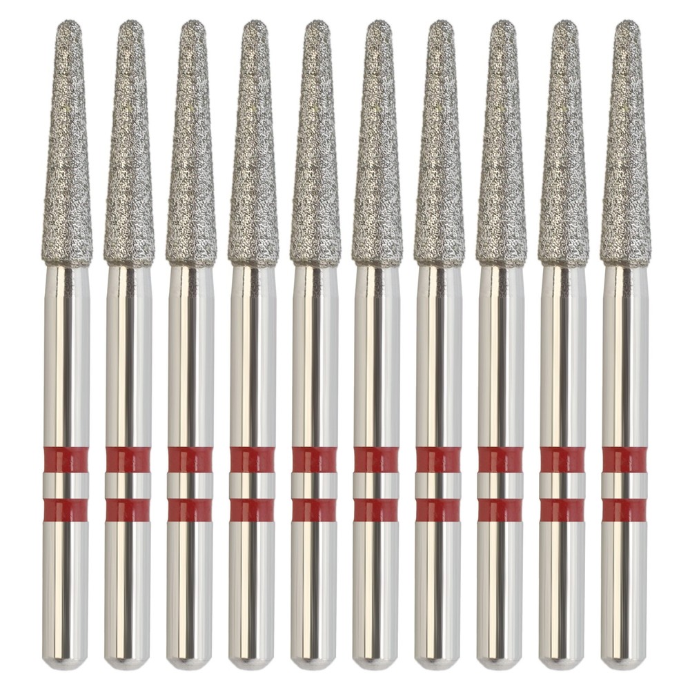 Diamond Bur Zirconia Cutting Friction Grip Round End Taper Fine Grit Z856/018F