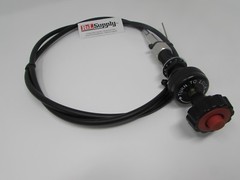 NEW 15FT UNIVERSAL LOCKING VERNIER THROTTLE CABLE EQUIPMENT TRUCK CHIPPER