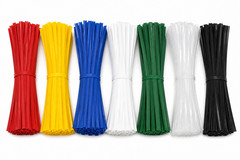 Plastic Twist Ties Pre Cut Bag Sealing Ties – Choice of Length, Color & Quantity