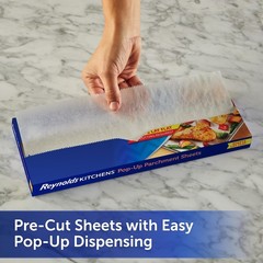 Kitchens Pop-up Parchment Paper Sheets, 30 Count, Fits Standard Baking Pans And