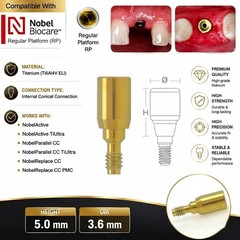 US Nobel Active Nobel Parallel CC Healing Abutment Compatible Conical Connection