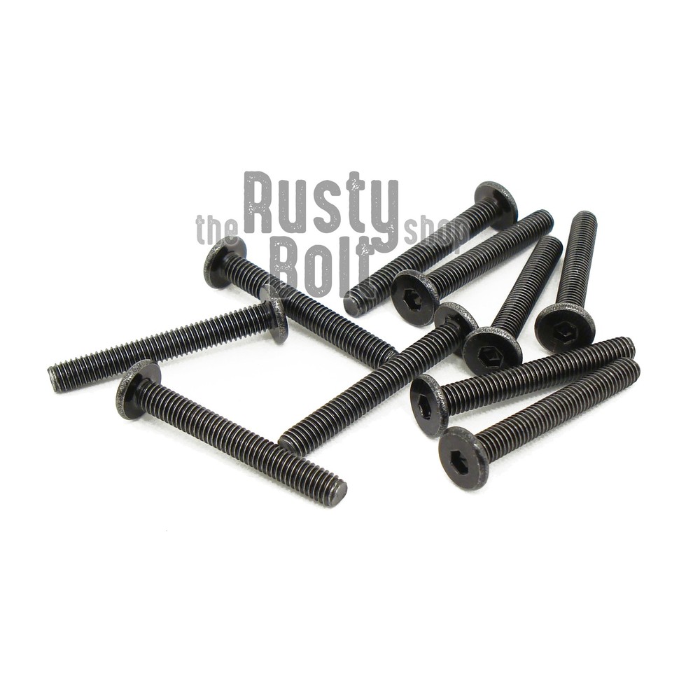 M3 x 22mm, Socket Head Screws, Ultra Low Profile, Thin, Wafer, Steel, Black