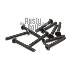 M3 x 22mm, Socket Head Screws, Ultra Low Profile, Thin, Wafer, Steel, Black