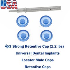 US Implant 1.2lbs Retention Caps Set Insertion Extraction Tool Remove Core Tools