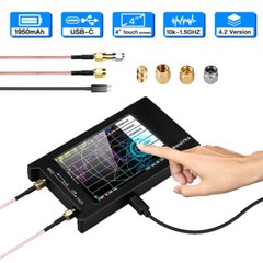 NanoVNA-H4 Vector Network Analyzer 10k-1.5GHz MF UHF VHF HF Antenna Analyzer 4″