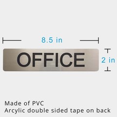 Office Sign, Plastic Plate Sign for Business Room, Easy Installation Door or …