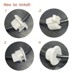 Wall Bushing Grommet for Starlink Dishy Router Ethernet Adapter Cable, Starlink