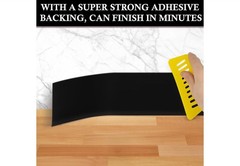4”x100ft Self Adhesive Vinyl Wall Base Molding Flexible Baseboard Trim Roll NIB