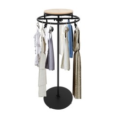 Clothing Display Rack Floor-standing Garment Hanging Rack Round Clothing Rack