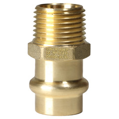 25 Pieces 1/2″ Press Male Adapter, Lead Free Brass, 1/2″ Press Fit Male