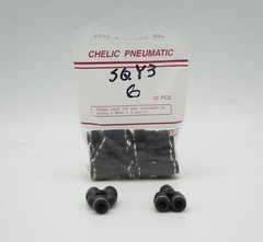 CHELIC SQY3 6 Ø6 Push to connect Union Y Fitting (10 PCS PER BAG)