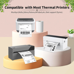4″ x 6″ Direct Thermal Labels, Perforated, 1″ Core, 250 Labels per Roll