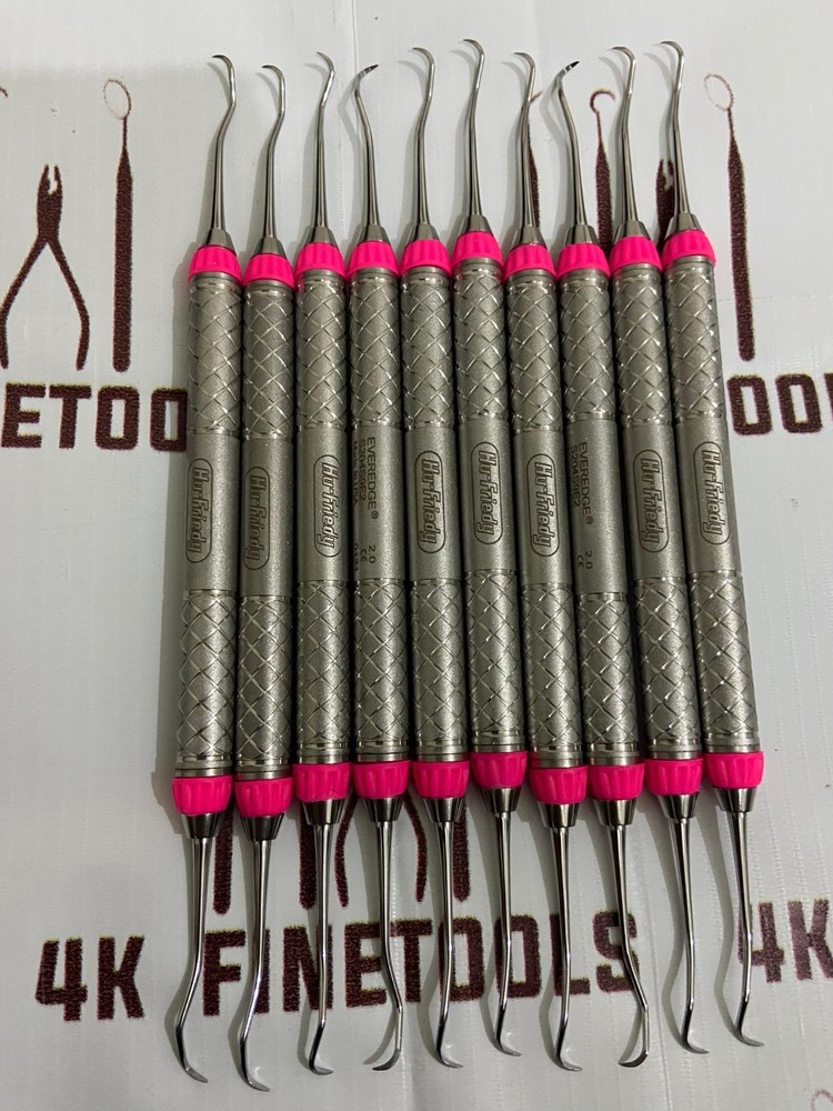 Lot of 10Hu-Friedy S204S9E2 EverEdge 2.0 #204S Double End Sickle Scaler #9Handle