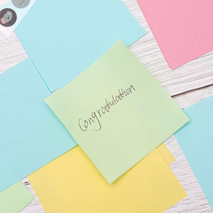 500 Sheets Bright Color Non-Sticky Blank Notes Cube 3X3 Inch 5 Colors Memo Paper