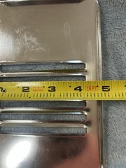 Stainless Drip Tray Grate Approx 4 5/8” X 8 1/2” X 3/8” Unknown Brand, See Pics
