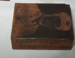 Lot of 6 Antique Copper Photo Negative Printing Plate Blocks Fire Chiefs & Asst