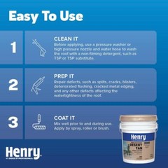 Henry 288 Solar-Flex Tan Acrylic Elastomeric Reflective Roof Coating 4.75 Gal