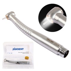 SANDENT Dental 5 LED High Speed Handpiece Single Water Spray 2/4 Hole / Rotor