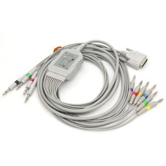 Fit For Edan 12-lead ECG EKG Cable 15Pin Banana 4.0 Fit For SE-3 Medical TPU 3M