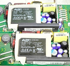 LOT OF 2 EOS VLT60-3000 Open Frame Power Supply Board 5V ± 12V