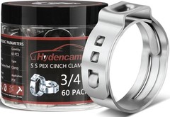 Thicker 3/4 Inch PEX Crimp Rings – 60 Pack, Rust and Corrosion Resistant Quality
