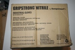 Sempermed Gripstrong Nitrile Gloves Large Case Of 10/100. 1000 Gloves Blue