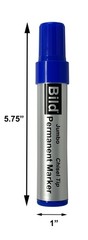 Jumbo Permanent Markers – Color pack of 4 – Black, Red, Green, Blue