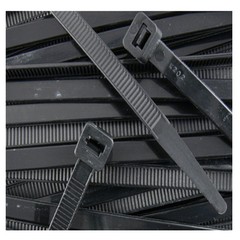 100 PCS 6″ Black Cable Wire Tie 40 Lbs Zip Nylon Network Fasten Secure Binding