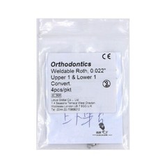 1-100×Dental Orthodontic Buccal tube Convert Weldable Roth 0.022″ U1 L1 4pcs/pkt