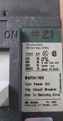 Industrial Circuit Breaker TFJ236200WL-200 Amp 600Vac 500Vdc Used