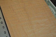 Flame Maple Raw Wood Veneer Sheet 9 x 29 inches 1/42nd 4671-76