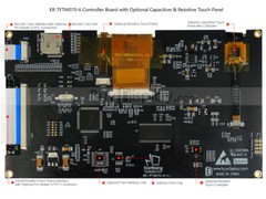 7″ 7 inch TFT Capacitive Touch Screen LCD Display Module Serial SPI I2C 1024×600