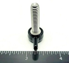 1/4-20 Thumb Screw T Bolts with Black Butterfly Plastic Tee Wing Knob Stainless