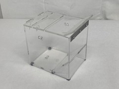 Clear Acrylic Parafilm M & Foil Dispenser 2-Slots 4-3/4”L x 6-3/4”W x 6-3/8”H B