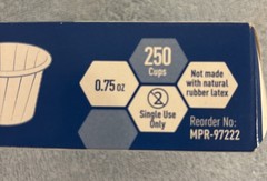 MED PRIDE Disposable 250 Pack Paper Souffle Medicine Cups-0.75 Ounce,…