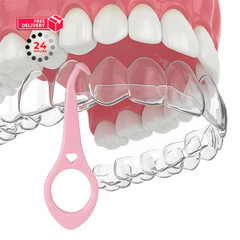 Clear aligner removal 2 Count (Pack of 1), dark blue + pink+green+black