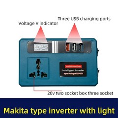 1821V Battery Inverter Converter 21V to 110 127 220 Volt with USB