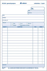 General Purpose Unit Sets, 5.67 x 8.5 Inches, 2-Part, Carbonless, White/Canary,