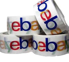 4 Rolls Ebay Shipping Tape Classic 4 color 2″ x 75 Yard Branded Packaging BOPP