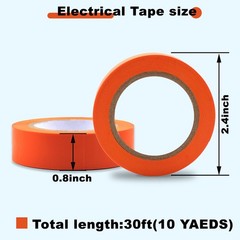 Romeda 9 Pack Coloured Electrical 10 meters x 18 cm x 1.8 cm, Mix Colors
