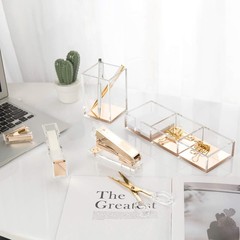 SIRMEDAL Contemporary Ultra Clear Acrylic Gold Quality Tape Dispenser Single …