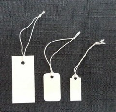 Elastic String Price Tags, Stretchy Strings Jewelry Price Label 100 Pieces