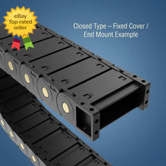 Cable Drag Chain Wire Carrier High Toughness Closed Plastic Chain 25Mm X 77Mm
